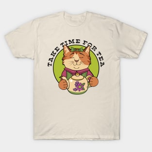 Take Time for Tea Cat T-Shirt